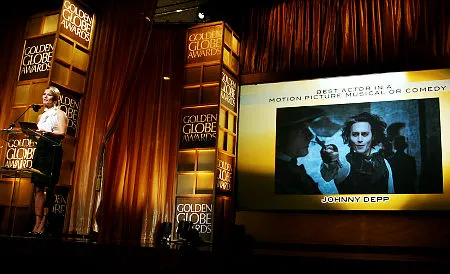 Johnny Depp won Best Actor in a Musical or Comedy at Sunday night’s Golden Globes press conference. (2008)